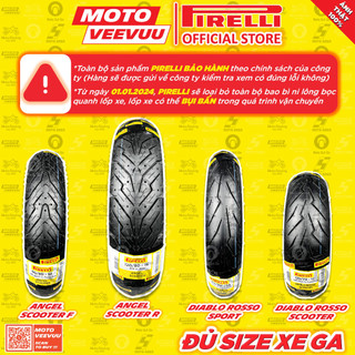 [MTVV] Vỏ lốp xe ga PIRELLI đủ size Angel Scooter Rosso Sport Scooter 60 70 80 90 100 110 120 130 140 150<END>