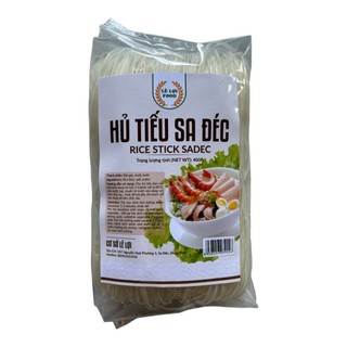Hủ Tiếu Sa Đéc - Lê Lợi Food - Chuyên Dùng Nấu Hủ Tiếu Nam Vang Sợi Nhỏ - Hàng Xuất Khẩu Gói 400G