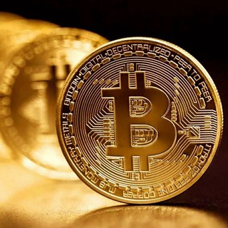 Đồng tiền may mắn Bitcoin Mạ vàng 24 + Hộp nhựa đi kèm