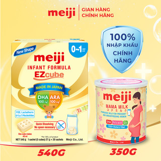 Combo 1 Hộp Thực Phẩm Bổ Sung Meiji Mama Milk Và 1 Hộp Sản phẩm dinh dưỡng công thức Meiji Infant Formula EZcube