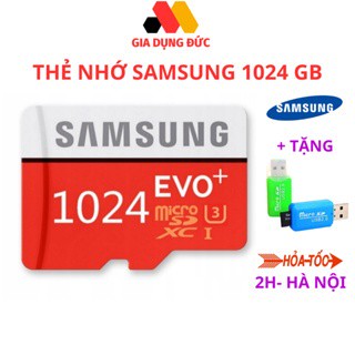 Thẻ nhớ Samsung 1024GB tốc độ cao ,Thẻ nhớ chuyên dụng cho camera máy ghi âm , thẻ nhớ chính hãng samsung bảo hành 1 năm