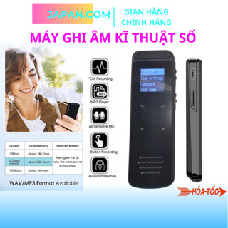 Máy ghi âm , Máy thu âm kĩ thuật số nhỏ gọn chuyên nghiệp pin 6-8h ghi âm liên tiếp 300 giờ bảo hành 12 tháng chính hãng