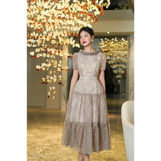 Đầm Hè Nữ Đi Chơi MY WAY Cổ Bèo Dáng Xòe Sang Trọng 2MD2188 HT2