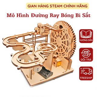  Mô Hình Đường Ray Bóng Lăn Tuần Hoàn Bi Sát Đồ Chơi Khoa Học Stem Thông Minh Phát Triển Trí Tuệ Chất Liệu Gỗ Polywood 