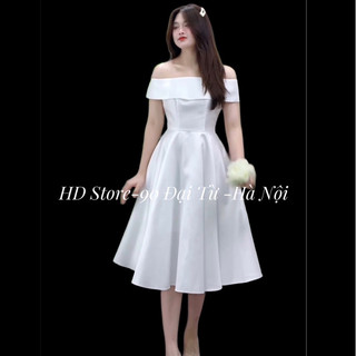 [VIDEO+ẢNH THẬT]V36 VÁY TRẮNG TRỄ VAI, ĐẦM THIẾT KẾ DỰ TIỆC, DẠ HỘI KỶ YẾU PROM