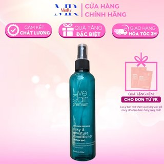 Nước xịt xã khô Livegain dưỡng tóc khô xư tổn Silky & Moisture Conditioner 250ml