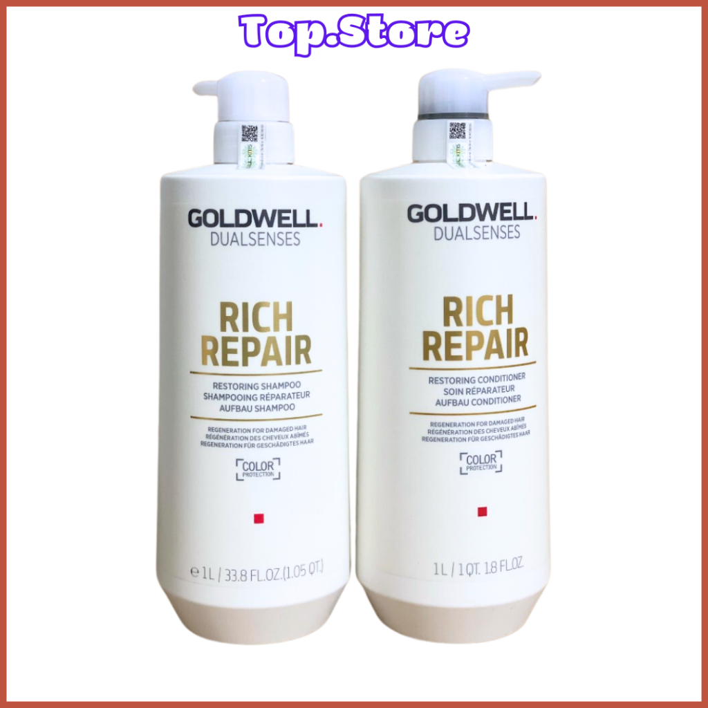 Bộ Dầu Gội Xả GOLDWELL Dưỡng Ẩm Phục Hồi GOLDWELL 1000mlx2