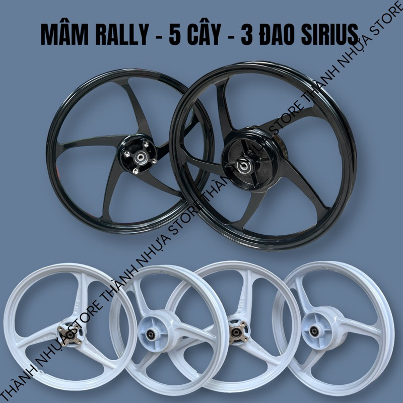 Vành đúc/Mâm 5 cây - 3 Đao - Rally Sirius/Jupiter/Ex2010