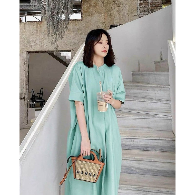 ĐẦM SƠ MI CỘT EO