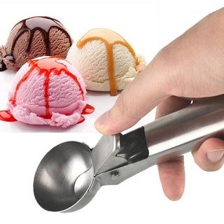 Muổng múc kem đa năng. Dụng cụ múc kem, trái cây bằng inox size vừa và lớn inox không gỉ