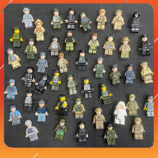 ĐỒ CHƠI LẮP RÁP Combo 5 nhân vật minifigures QUÂN ĐỘI 90% ngẫu nhiên ( SECONHAND )