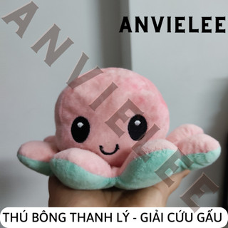 Thanh lý thú bông teddy bạch tuột bông cảm xúc size thú bông lộn ngược 20cm - thú bông 2nd hàng si