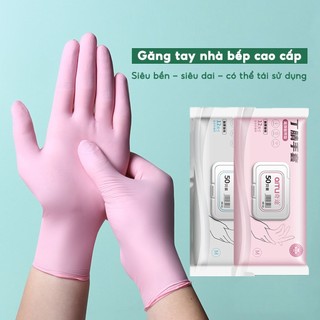 Hộp 30 găng tay cao su làm bếp siêu dai ,bao tay có thể tái sử dụng nhiều lần