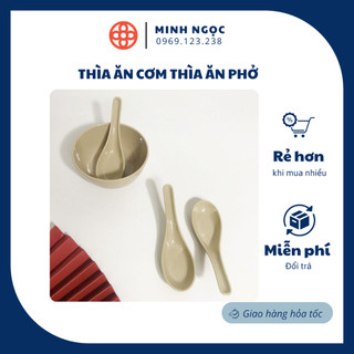 Thìa ăn cơm thìa ăn phở loại đẹp chất liệu phíp Việt Nhật 2856, thìa chè, thìa xôi