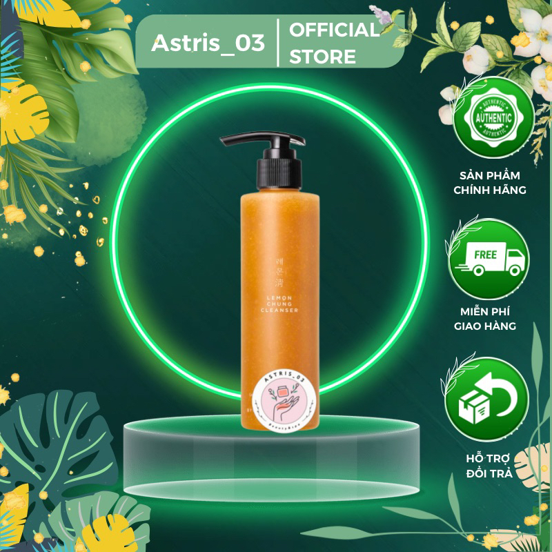 Sữa Rửa Mặt Chanh Vàng Đường Đen Lemon Chung Cleanser Byvibes Wonder Bath