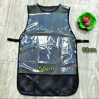 Áo tạp dề nhựa cho thợ Bản cao cấp Không lo dính thuốc nhuộm Chỉ cần lau là hết