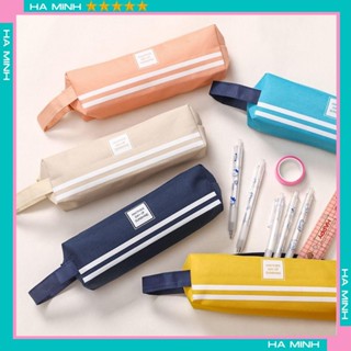  Hộp Bút Vải Canvas Siêu To - Túi Viết Nhiều Màu 2 Ngăn 