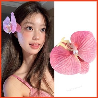 Kẹp tóc hoa lan hồ điệp 9cm cute nhiều mẫu mã lựa chọn kẹp hoa lan cài tóc đi biển thiết kế đẹp nhiều mẫu mã lựa chọn