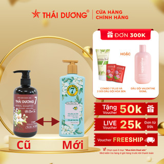 COMBO Dầu gội dược liệu Thái Dương 7 Bưởi tây 500ml và  Dầu xả Thái Dương 7 Bưởi Tây 200ml