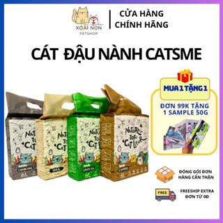  Cát Đậu Nành Catsme Túi 6L  2,4kg  - Cát Đậu Nành Tofu Vệ Sinh Cho Mèo Cats Me - Chống Vi Khuẩn Cao 
