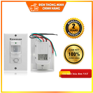 Công tắc cảm ứng hồng ngoại âm tường 2 dây SS20C2 - Kawasan