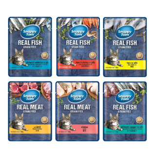 Pate Snappy Tom Cho Mèo Gói 85g Real Fish & Real Meat Từ Thịt Cá Thật
