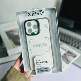 Ốp lưng iphone X-LEVEL ICE CRYSTAL viền dẻo trang bị túi khí 4 góc cạnh chống va đập, lưng cứng chống Ám ố