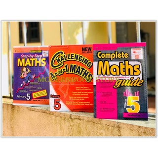 Toán Sing: Complete maths guide, Step by step math, Challenging 4 in 1 maths ( trọn bộ 3q )