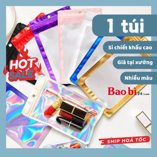 1 túi zip nhôm hologram - đủ màu, chống thấm nước - baobi24