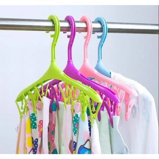 Móc Phơi Áo Quần Tất Loại Dày Chắc Chắn, Móc Treo 8 Kẹp Tiện Lợi Duy Tân
