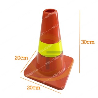 Chóp nón giao thông, trụ tiêu giao thông 30cm - loại cứng