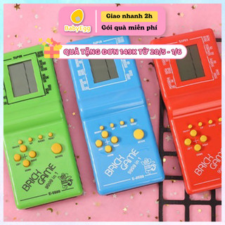 (Thanh lý xước nhẹ) Máy chơi game xếp hình xếp gạch bắn tăng điện tử cầm tay brick game cho bé trai gái 4 5 6 tuổi