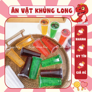 1 lốc gồm 10 ly nước trái cây rồng vàng đồ ăn vặt siêu hót cổng trường