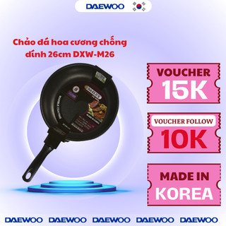 Chảo sâu lòng chống dính phủ đá hoa cương 26cm Made in Korea Daelux DXW-M26 tỏa nhiệt đều