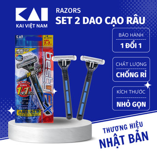Set 2 cây dao cạo râu 2 lưỡi kép kai besty bstx-2pfx
