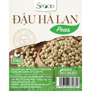 Đậu Hà Lan khô nguyên hạt Sfood không biến đổi gen