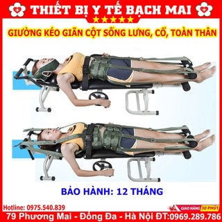 Giường kéo giãn cột sống, lưng, cổ toàn thân - ghế kéo giãn cột sống cổ, lưng
