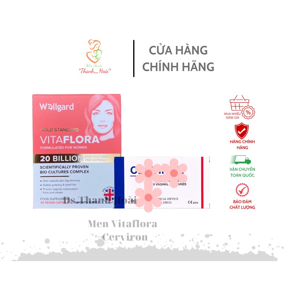 Men Vitaflora+Cerviron cải thiện sức khỏe nữ giới