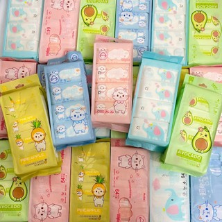 Khăn ướt mini túi màu hồng, bịch 8 gói/ mỗi gói 8 tờ