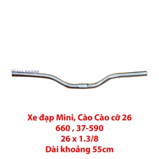 Tay lái – ghi đông xe đạp cỡ 26, 660, 37-590, 26x1.3/8 inox