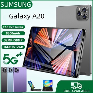 Sumsung galaxy a20 máy tính bảng mới 16gb + 512gb máy tính bảng android máy tính bảng 12 inch wifi 8800mah khuyến mãi