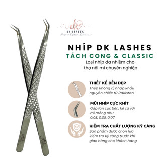 Nhíp tách L 45 độ DK Lashes - Thép chống rỉ, nhập khẩu nguyên chiếc từ Pakistan