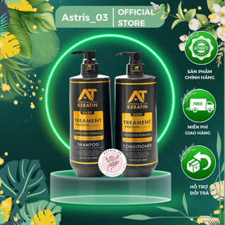 Cặp Dầu Gội Xả AT Keratin Deep Treament Protein Complex 1000ml