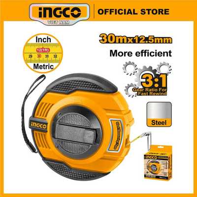 Thước cuốn thép INGCO HSMT8430 kích thước 30mx12.5mm