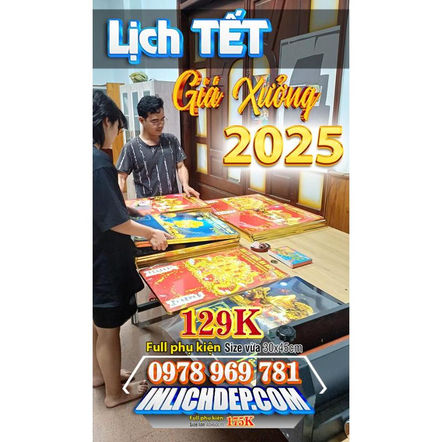 LỊCH TẾT 2024 - 40X60CM (Đã có lốc Lịch) P.2