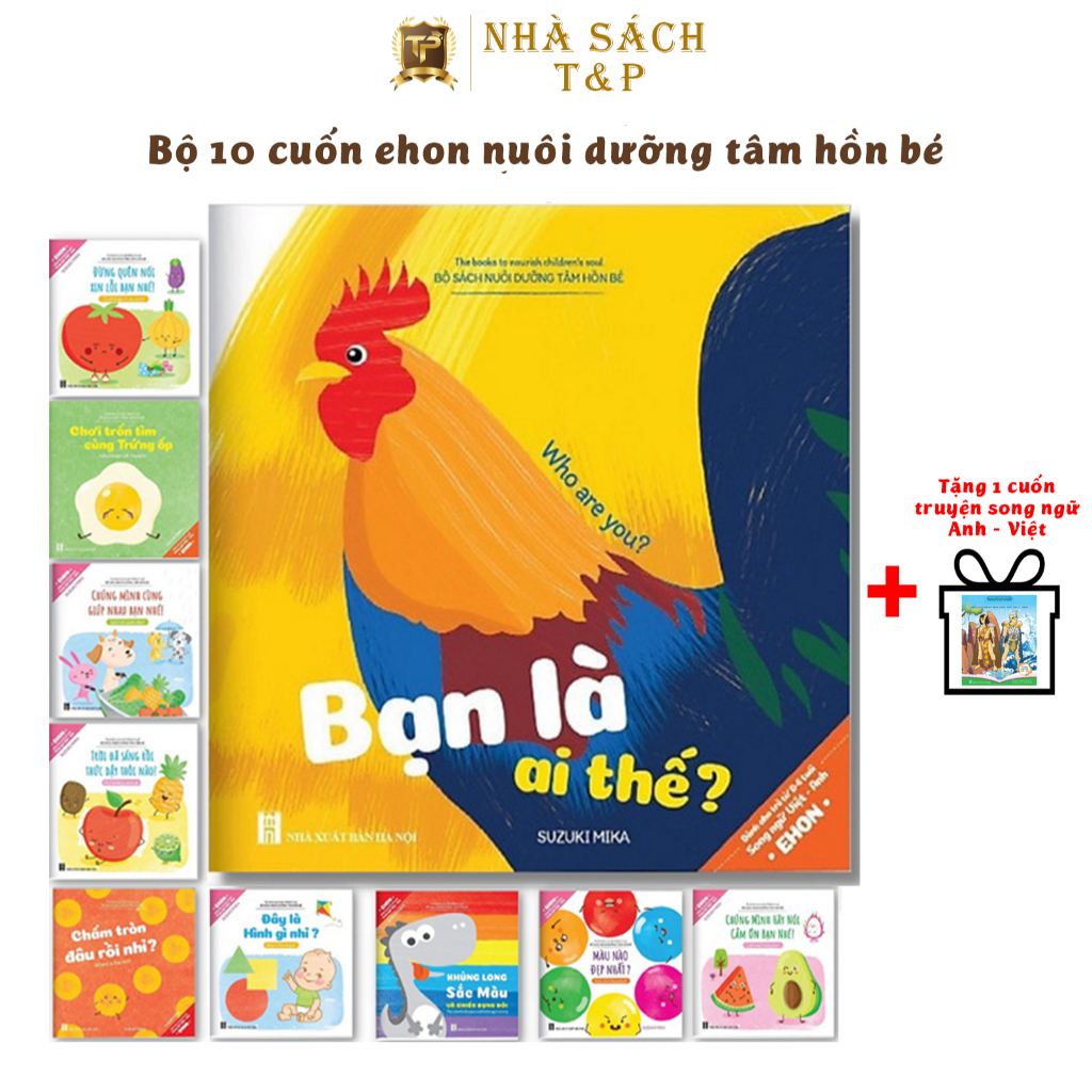 Sách - Bộ Ehon song ngữ Anh Việt Dành cho các bé từ 0 - 6 tuổi - Nuôi dưỡng tâm hồn bé 