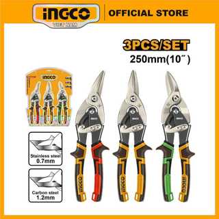 Bộ 3 kéo cắt tôn cao cấp INGCO HTSNK0110