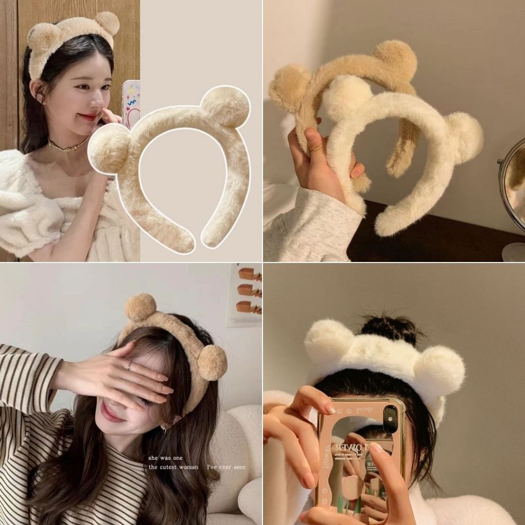 Cài tóc rửa mặt hình thú cá mập, cà rốt Hàn Quốc dễ thương nữ iLita bờm băng đô thun makeup, trang điểm