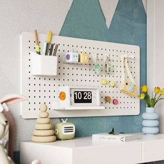 Bảng Pegboard treo tường Decor - Bảng lỗ kẹp bàn để phụ kiện, sắp xếp góc làm việc,...