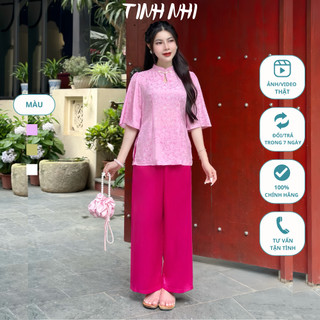 Đồ lam pháp phục đi lễ TINH NHI mềm mại thoải mái PP163